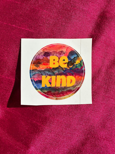 'Be Kind' Waterproof Sticker by SeanieStickers